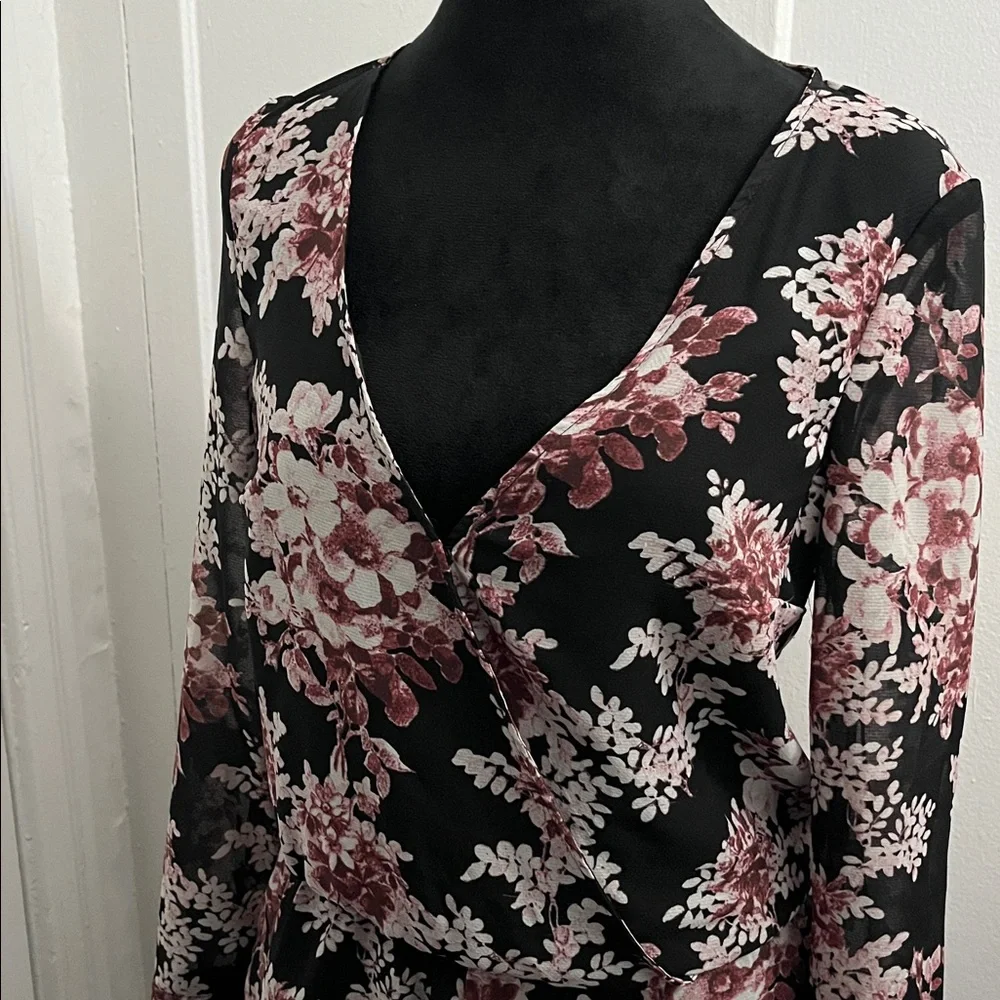 Free People Float Away Long Sleeve Romper - Picture 3 of 16